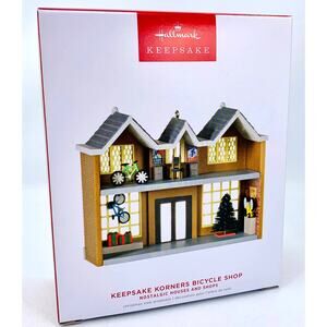 Hallmark Bicycle Shop Keepsake Ornament 2022 Nostalgic Houses & Shops #39 New